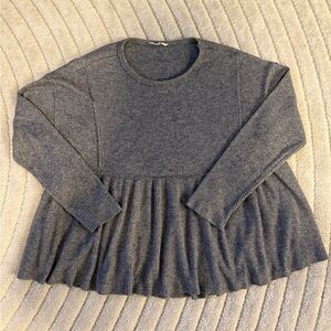 Altar'd State Gray Long Sleeve Top